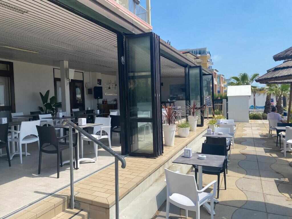 Seafront terrace